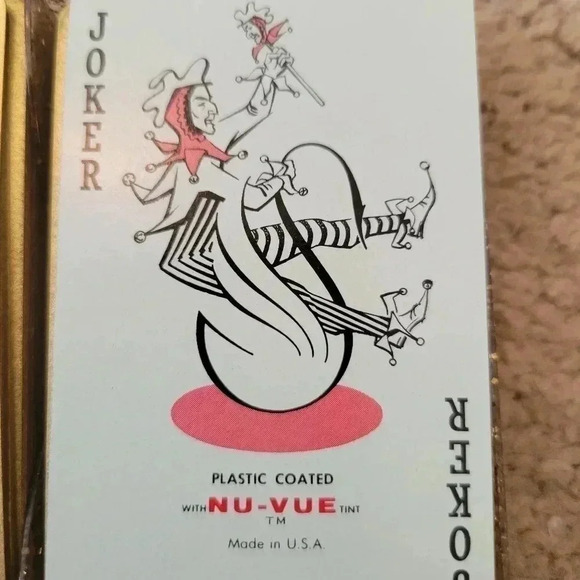 Vintage Stancraft Plastic Coated Playing Cards EA Glass - Picture 4 of 5